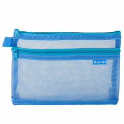 Фото - Папка-органайзер на блискавці 1493-А, 210*125*30, блакитна 43758