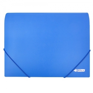 Фото - Папка на гумках А4 PP, 4-209, синя, 4OFFICE 20712 Фото - Папка на гумках А4 PP, 4-209, синя, 4OFFICE 20712