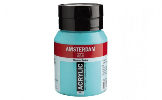 Фото - Фарба акрилова AMSTERDAM, (661) Бірюзовий зелений, 500 мл, Royal Talens 52032 Фото - Фарба акрилова AMSTERDAM, (661) Бірюзовий зелений, 500 мл, Royal Talens 52032