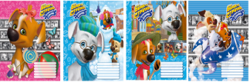 Фото - Зошит 12арк = 15-001 Ліцензія Бєлка-і-Стрєлка (уп.20) 32596