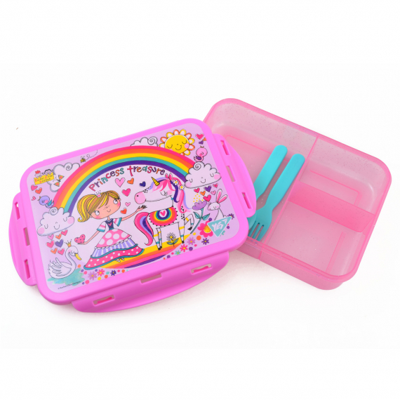 Фото - Контейнер для їжі 'Rachel Unicorn', 1000 мл, з ложкою та виделкою 46832 Фото - Контейнер для їжі 'Rachel Unicorn', 1000 мл, з ложкою та виделкою 46832