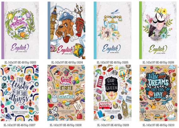 Фото - Зошит-словник,55г,на скобі,143х197 мм,48 арк. 19203-19206, 19207-19210 (уп.20) 45853 Фото - Зошит-словник,55г,на скобі,143х197 мм,48 арк. 19203-19206, 19207-19210 (уп.20) 45853