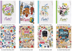 Зошит-словник,55г,на скобі,143х197 мм,48 арк. 19203-19206,  19207-19210 (уп.20)