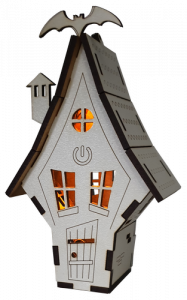 Фото - Эл.Будинок № 17/3 МДФ біл,світло жовт.свічка,сенс.вмик. Е-027 49871 Фото - Эл.Будинок № 17/3 МДФ біл,світло жовт.свічка,сенс.вмик. Е-027 49871