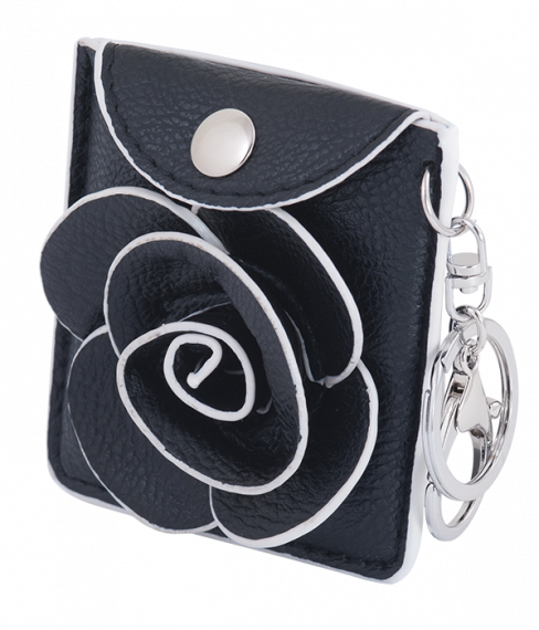 Фото - Набір подарунковий 'Floret': ручка кулькова + гаманець для монет + дзеркальце, чорний LANGRES 30915 Фото - Набір подарунковий 'Floret': ручка кулькова + гаманець для монет + дзеркальце, чорний LANGRES 30915