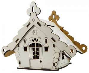 Фото - Ел.Будинок №  5/1 МДФ біл,світло 3х кольор,Швидк,сенс.вмик. Е-011 49863