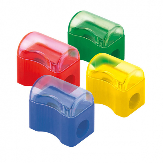 Фото - Точилка з контейнером Comfy D9702, асорті кольорів (уп.48) 31066 Фото - Точилка з контейнером Comfy D9702, асорті кольорів (уп.48) 31066