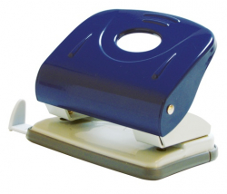 Дiркопробивач метал., 8см, 30арк. з лiн., син., 4346, Norma