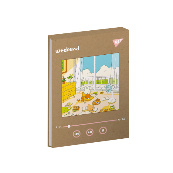 Фото - Блокнот В6/80 кл клей, білила YES Weekend крафт 62886 Фото - Блокнот В6/80 кл клей, білила YES Weekend крафт 62886