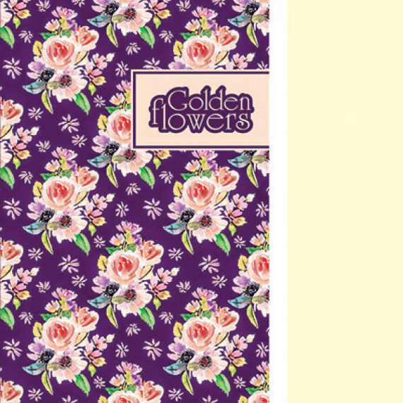 Фото - Блокнот TM Profiplan 'Golden Flowers' purple, A5 54038 Фото - Блокнот TM Profiplan 'Golden Flowers' purple, A5 54038