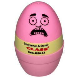 Фото - Точилка з конт.+гумка Faces, рож. кол., 4826-12, CLASS 46925