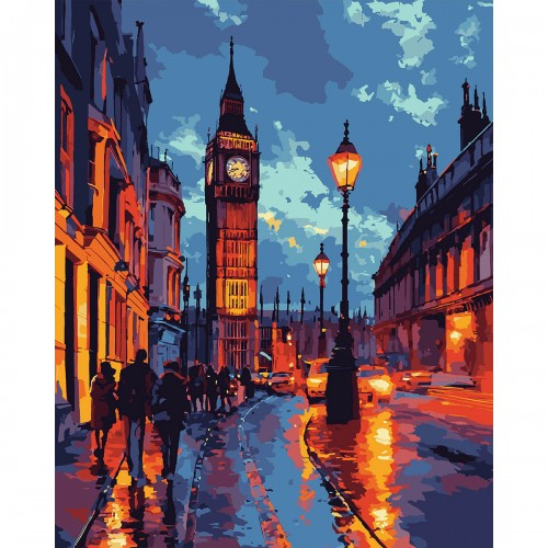 Фото - Картина за номерами SANTI 'Біг Бен', 40*50 метал. фарби 63516