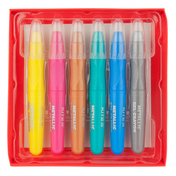 Фото - Крейда гелева, 6 кол. з гліттером Jolliers 44291 Фото - Крейда гелева, 6 кол. з гліттером Jolliers 44291