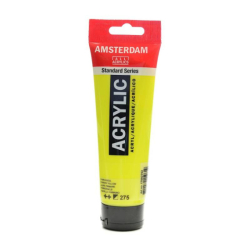 Фото - Фарба акрилова AMSTERDAM, (275) Первинний жовтий, 120 мл, Royal Talens 48567
