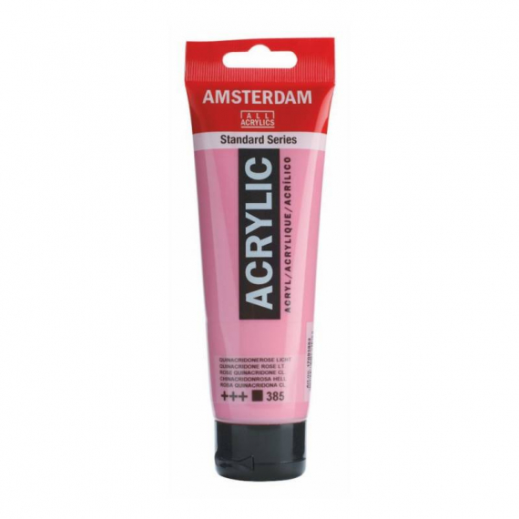 Фото - Фарба акрилова AMSTERDAM, (385) Хінакрідон рожевий світлий, 120 мл, Royal Talens 48585 Фото - Фарба акрилова AMSTERDAM, (385) Хінакрідон рожевий світлий, 120 мл, Royal Talens 48585