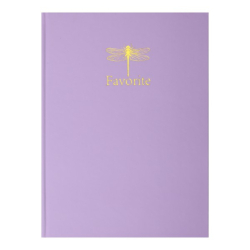 Книга канцелярська FAVOURITE, PASTEL, А4, 96 арк., клітинка, офсет, тверда ламінюобкл., бузкова