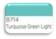 Фото - Скетч-маркер двосторонній B714 - TURQUOISE GREEN LIGHT 54670