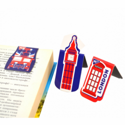 Закладки магнітні YES &quot;London&quot;, висікання, 3шт