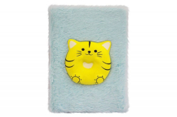 Фото - Блокнот м'який плюшевий А5 з сквішем, 80 арк. Котик донат 62564