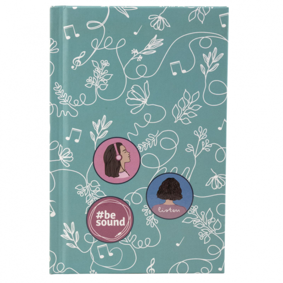 Фото - Книга записна тверда обкл. А6, 80арк. кл BeSound-7 44239 Фото - Книга записна тверда обкл. А6, 80арк. кл BeSound-7 44239