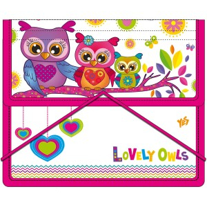 Фото - Папка для тетрадей пласт. на резинке В5 'Совушка' 27187 Фото - Папка для тетрадей пласт. на резинке В5 'Совушка' 27187