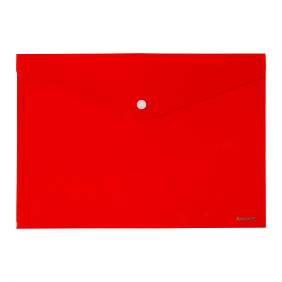 Фото - Папка на кнопці, А4, непрозора, червона 52192