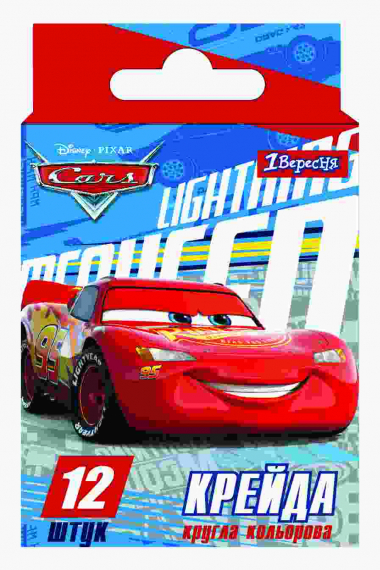 Фото - Мел цветной, круглый, 12 шт 'Cars' 39848 Фото - Мел цветной, круглый, 12 шт 'Cars' 39848