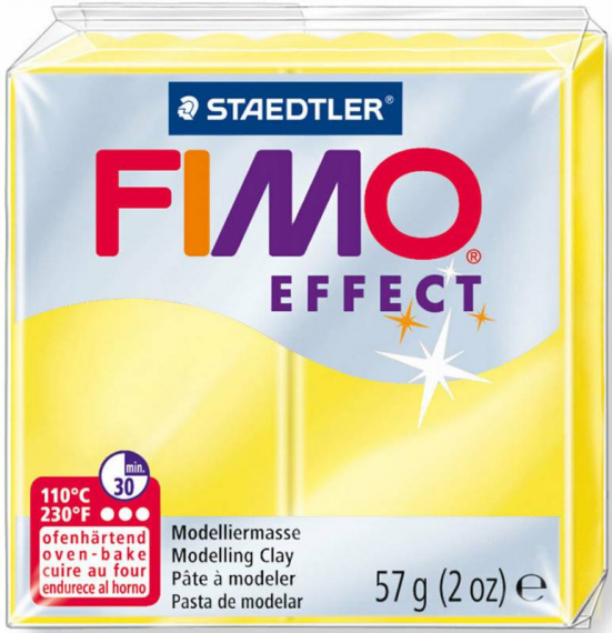 Фото - Пластика Effect, Жовта лимонна, 57г, Fimo 47233 Фото - Пластика Effect, Жовта лимонна, 57г, Fimo 47233
