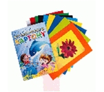 Фото - Набір кольорового картону А4 'Підводний Світ' 8арк. кол.картону + 1 білого + 2 листа текстур (уп.25) 238