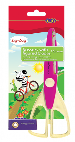 Фото - Ножницы детские 'зіг-заг' 165мм, розовый (уп.12/ящ.144) 9228 Фото - Ножницы детские 'зіг-заг' 165мм, розовый (уп.12/ящ.144) 9228