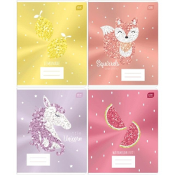 Зошит шкільний, А5, 12 # METALLIC SHINE (уп.20)