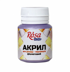 Акрил для декору 78, Фіолетовий, перламутр, 20 мл, ROSA Studio