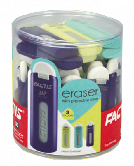 Фото - Ластик ZAP у пластиковому чохлі ZAP, ассорті, туба (уп.30) 33346 Фото - Ластик ZAP у пластиковому чохлі ZAP, ассорті, туба (уп.30) 33346