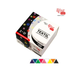 Фото - Набір акр.фарб для розпису тканин, 9кол., 20мл, ROSA TALENT 41656 Фото - Набір акр.фарб для розпису тканин, 9кол., 20мл, ROSA TALENT 41656