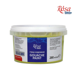 Фото - Фарба гуашева, 280 мл, Жовта світла, ROSA Studio 44577 Фото - Фарба гуашева, 280 мл, Жовта світла, ROSA Studio 44577