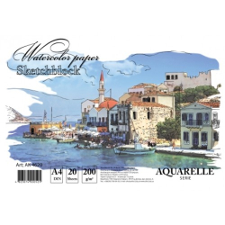 Фото - Альбом для акварелі на спір. KRAFT COLOR, 20 арк. 200 г/м A4, AK4620 (уп.5) 28035 Фото - Альбом для акварелі на спір. KRAFT COLOR, 20 арк. 200 г/м A4, AK4620 (уп.5) 28035