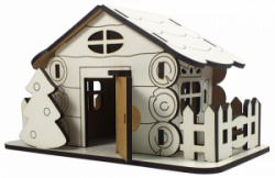 Фото - МДФ Будиночок № 15 з відкр. двер. 15*8*9см М-2088 49857 Фото - МДФ Будиночок № 15 з відкр. двер. 15*8*9см М-2088 49857