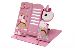 Підставка для книг металева 21*22,5см, Одноріг