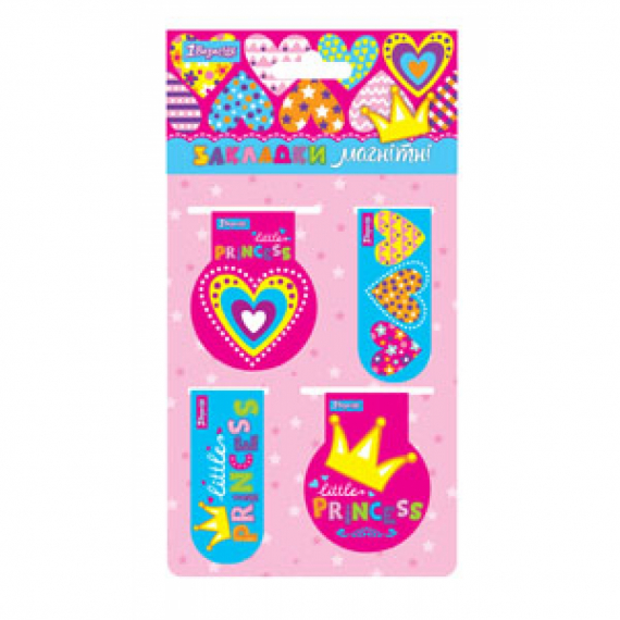 Фото - Закладки магнитные 1Вересня 'Little princess', 4шт, Украина 47041