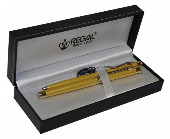 Фото - Комплект ручок (П+К) в подарунковому футлярі L, золото 49338