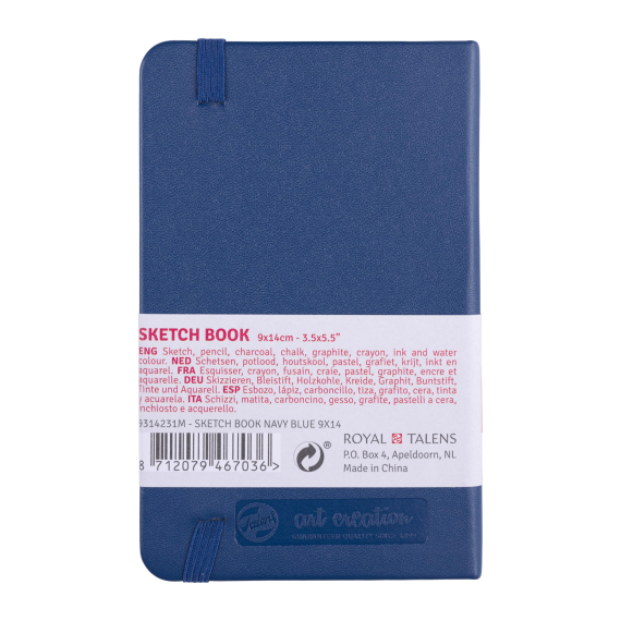 Фото - Блокнот для графіки Talens Art Creation 140г/м2, 9*14см, 80л., Navy Blue, Royal Talens 58380 Фото - Блокнот для графіки Talens Art Creation 140г/м2, 9*14см, 80л., Navy Blue, Royal Talens 58380