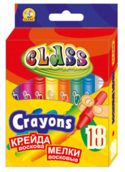 Фото - Крейда воскова, 18 кол, 8*90мм, 7604, CLASS (уп.12) 40666