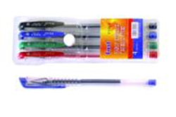 Фото - Ручки гелеві 4 штуки у PVC 46987 Фото - Ручки гелеві 4 штуки у PVC 46987