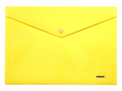 Фото - Папка з кнопкою, непрозор., А4, PР, жовта., 5017, NORMA 44634