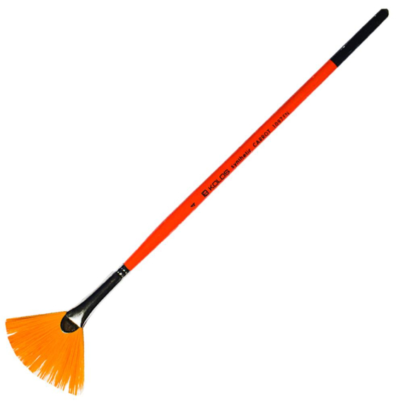 Фото - Пензель Синтетика віялова, Carrot 1097FN, № 4, к.р. KOLOS/ArtMaster (6/12) 26319