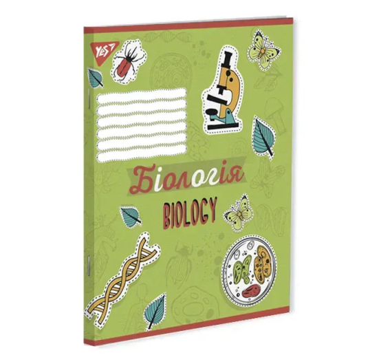 Фото - Зошит для записів А5/48 кл. YES БІОЛОГІЯ (PHOTOSHOW), уп.5шт,ящ. 200шт 57795 Фото - Зошит для записів А5/48 кл. YES БІОЛОГІЯ (PHOTOSHOW), уп.5шт,ящ. 200шт 57795