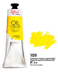 Фото - Фарба олійна, 100мл, Кадмій жовтий світлий, ROSA Gallery 38845 Фото - Фарба олійна, 100мл, Кадмій жовтий світлий, ROSA Gallery 38845