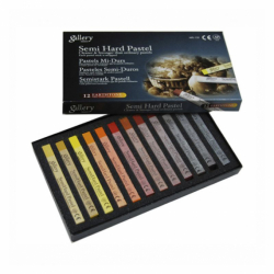 Фото - Пастель суха, проф.,  напівтв., 12 кол., квадр, MPL-12, MUNGYO 38119