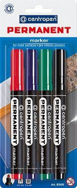 Фото - Маркер Permanent 8566/04, набір 4 шт. (блістер) 50226 Фото - Маркер Permanent 8566/04, набір 4 шт. (блістер) 50226