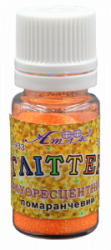 Фото - Блискітки  (Гліттер) ФЛУОР. Помаранчевий  5гр.  А-933  1/18 30755